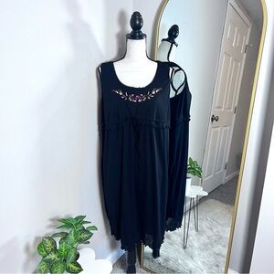 Motherhood 90s Black Sleeveless Maternity Dress